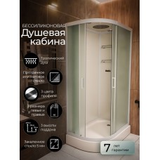 Душевая кабина Frank F411R М White правосторонняя низкий поддон..