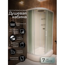 Душевая кабина Frank F412/1R М White правосторонняя средний поддо..
