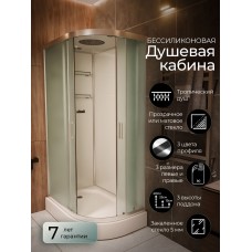 Душевая кабина Frank F412L М Brilliant левосторонняя низкий поддо..
