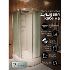 Душевая кабина Frank F412/1L М Brilliant левосторонняя средний по..