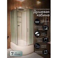 Душевая кабина Frank F412/2L М Brilliant левосторонняя высокий по..
