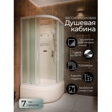 Душевая кабина Frank F409/2 М White высокий поддон б/к..