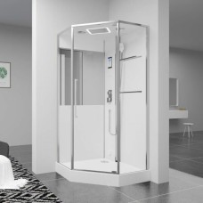 Душевая кабина c паром Black&White G8895 1000х1000х2200..