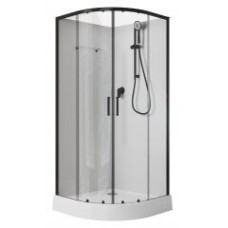 Душевая кабина Aquanet Passion EVO R Black 80x80