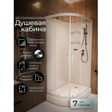 Душевая кабина Frank F411R White правосторонняя б/к низкий поддон..