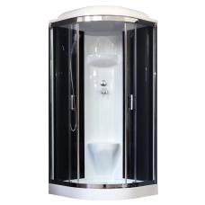 Душевая кабина Royal Bath 100HK6-BT-CH (черное/прозрачное) 100x10..