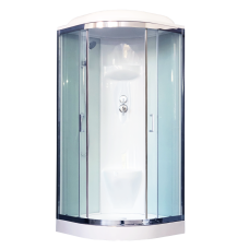 Душевая кабина Royal Bath 100HK6-WT-CH (белое/прозрачное) 100x100..