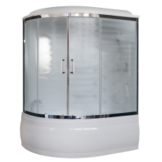 Душевая кабина Royal Bath 150ALP-C-CH (матовое) правая 150x100x22..