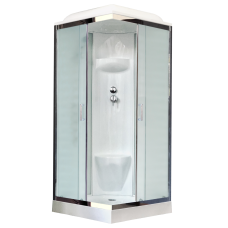 Душевая кабина Royal Bath 80HP6-WC-CH (белое/матовое) 80x80x217..