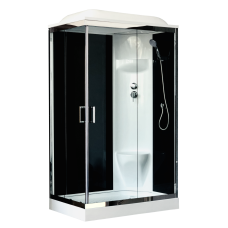 Душевая кабина Royal Bath 8120HP6-BT-CH (черное/прозрачное) права..
