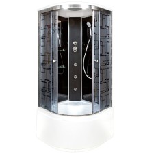 Душевая кабина Deto BМ4590 с гидромассажем BLACK..