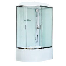 Душевая кабина Royal Bath RB 8120BK5-WT-CH, правая..