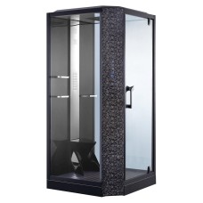 Душевая кабина Orans SR-89101RS черная, с баней..