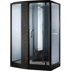 Душевая кабина Orans SR-89102LS черная, с баней..