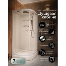 Душевая кабина Frank F410 White низкий поддон..