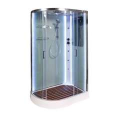Душевая кабина DTO A102 R LED с кнопкой и гидромассажем..