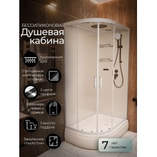 Душевая кабина Frank F412/1R White правосторонняя средний поддон..