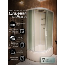 Душевая кабина Frank F412/2R White правосторонняя высокий поддон..