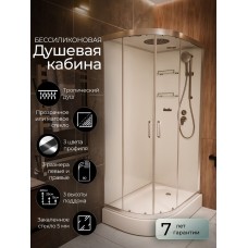 Душевая кабина Frank F412R Brilliant правосторонняя низкий поддон..