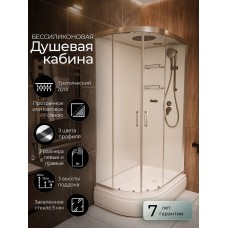 Душевая кабина Frank F412/1R Brilliant правосторонняя средний под..