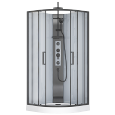 Душевая кабина Royal Bath BERN RB90HK-WT-BL стекло прозрачное 90х..
