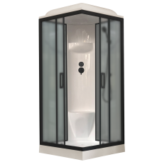 Душевая кабина Royal Bath RB 80HP6-GC-BL серое/матовое стекло..